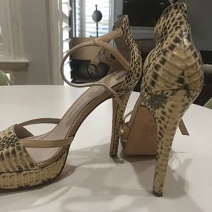 Snakeskin heels size 9